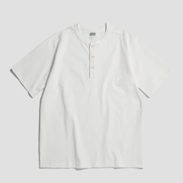 브론슨 10.6 oz Cotton Short 헨리넥 반팔티
