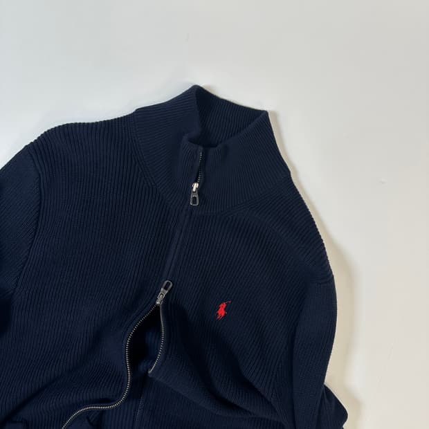 폴로 2way 니트 풀집업 