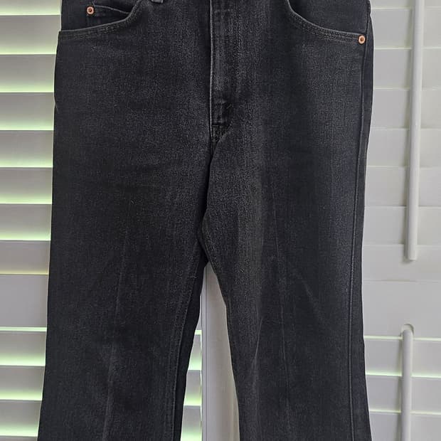 리바이스 517 오렌지탭 블랙 빈티지 데님 W33 부츠컷