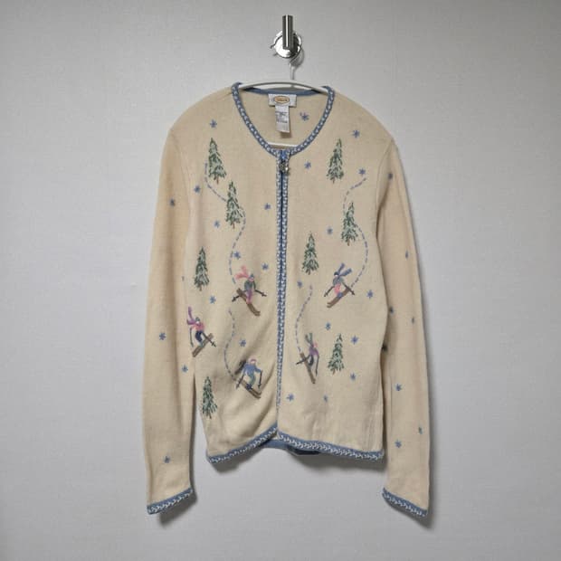 Talbots 탈보츠 울 집업 가디건 / 여자 가디건/ 여성 가디건 