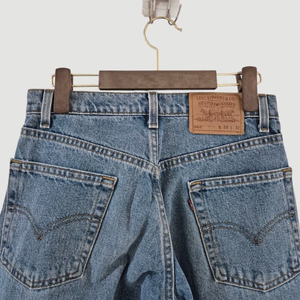 [27]90'S빈티지 리바이스565 여자 와이드 데님 청바지