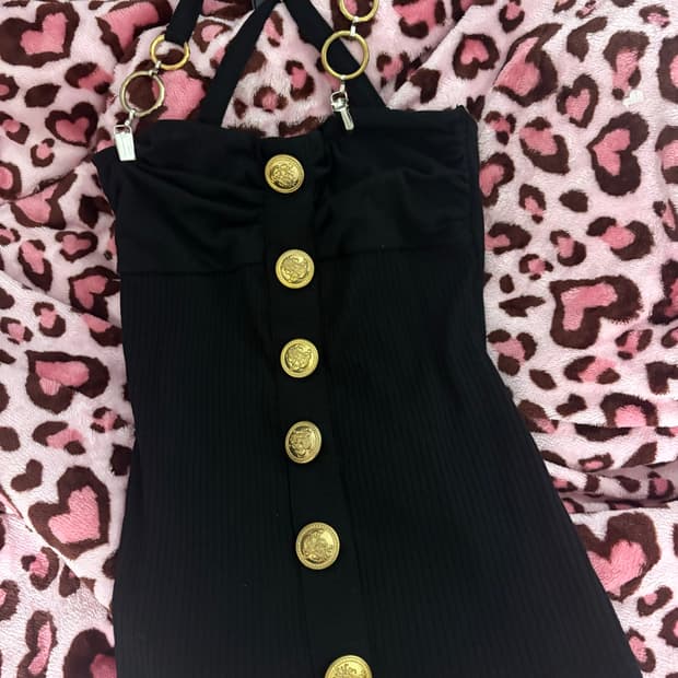 D.i.a 갸루 금장 탑 오네갸루 빈티지 