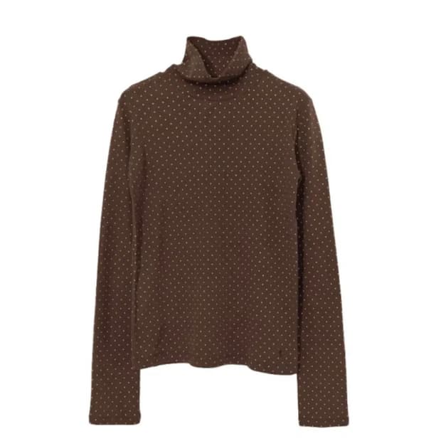 김아홉 땡땡이 목폴라(새상품)