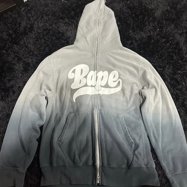 베이프 그라데이션 풀 집업 후디