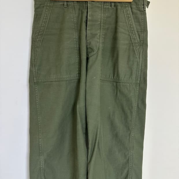 리얼맥코이 TROUSERS, MEN'S, COTTON SATEEN, OG