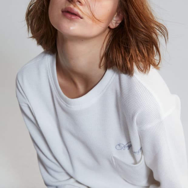 니히 angel energy 와플 맨투맨 티셔츠