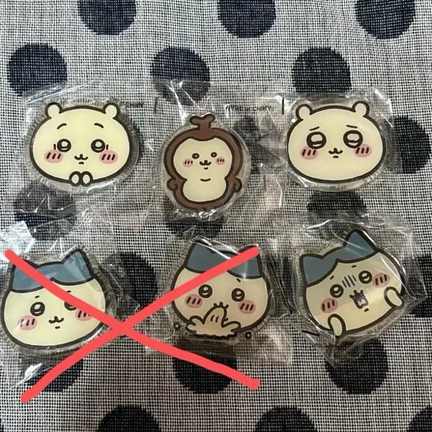 [일괄] 정품 먼작귀 그립톡 치이카와 하치와레 풍뎅이 아크릴 그립톡