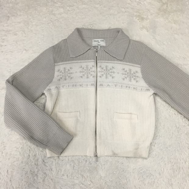 마뗑킴 여성 니트집업 CC31