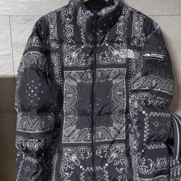 정품) 노스페이스 반다나 패딩 