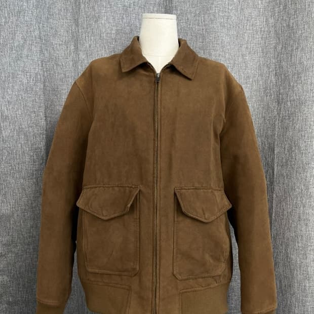 유니클로 스웨이드 블루종 자켓/#3528