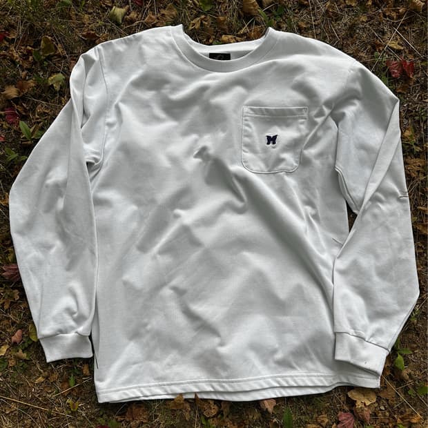 needles butterfly long sleeve tee