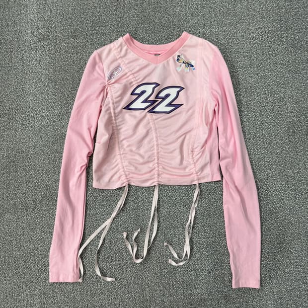 라라폭스 SHIRRING SPORTY T-SHIRT PINK