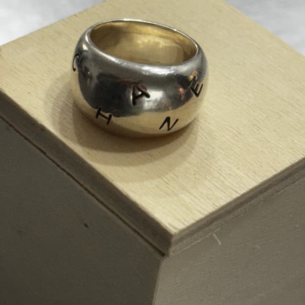 vintage chanel 925 silver ring