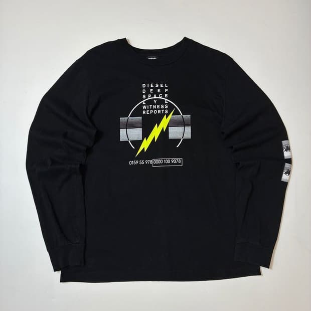 디젤 T-diegos 프린팅 롱 슬리브 PN8371