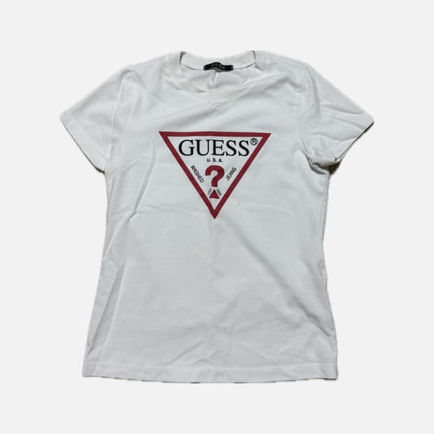 게스 여성 반팔 화이트xs