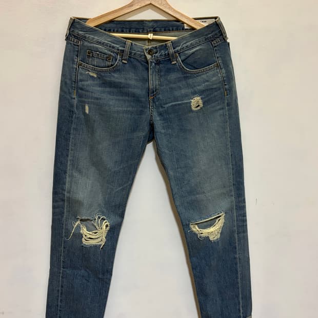 Rag & Bone 데미지 보이프렌드 데님팬츠 26