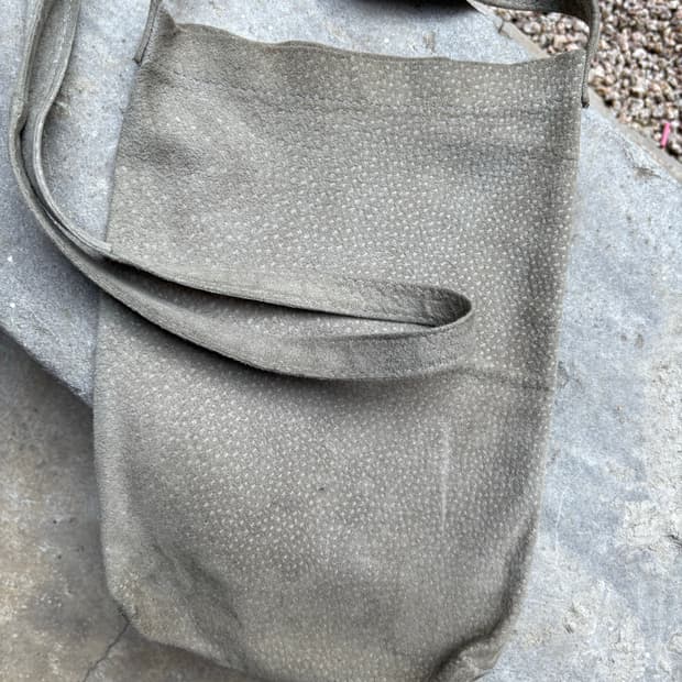 Hender Scheme Gray Pig Leather Cross Bag