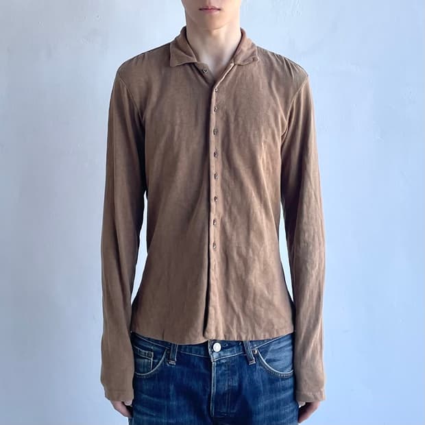 캐피탈 스웨트 버튼업 셔츠