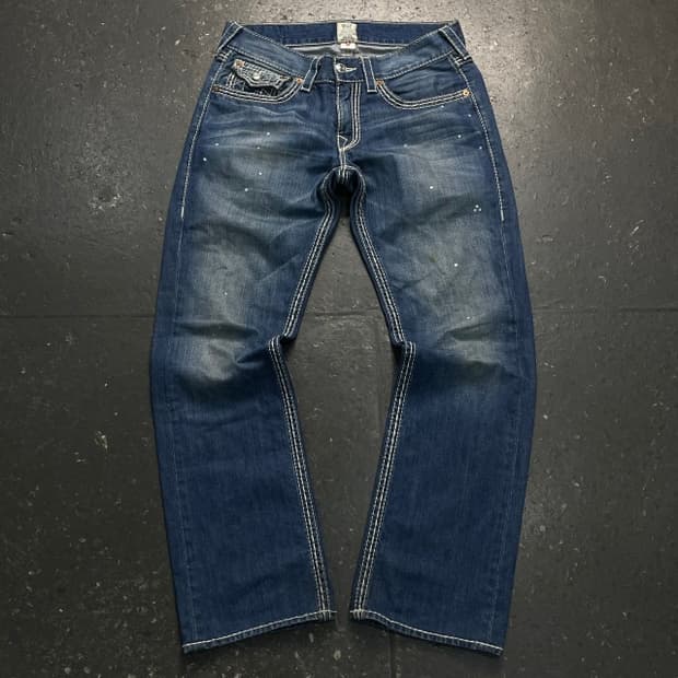 32 트루릴리전 스트레이트 청바지 