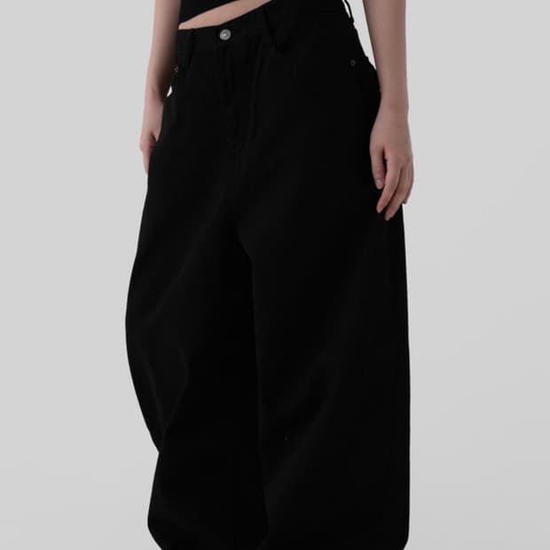 새상품) 어텀 워크커브드 팬츠 블랙 S