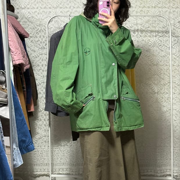 GANDER  프레쉬 그린 바람막이