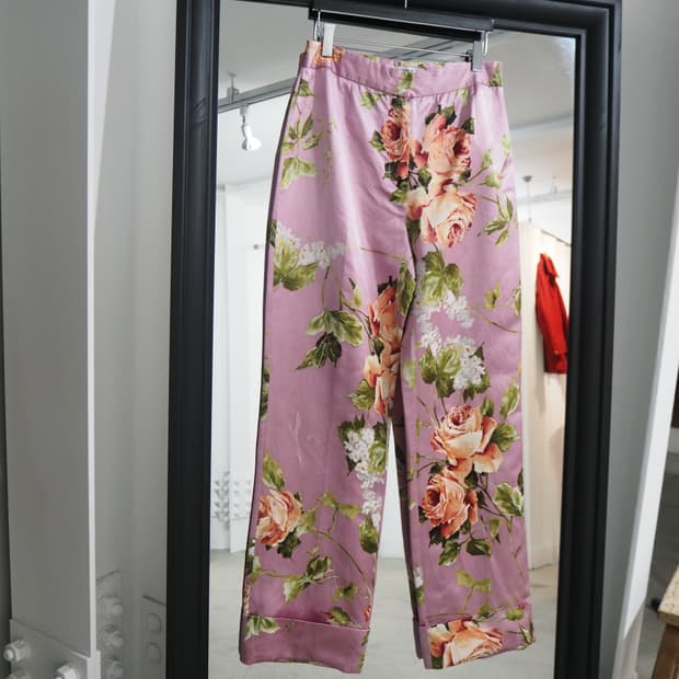 DOLCE&GABBANA silk pants 