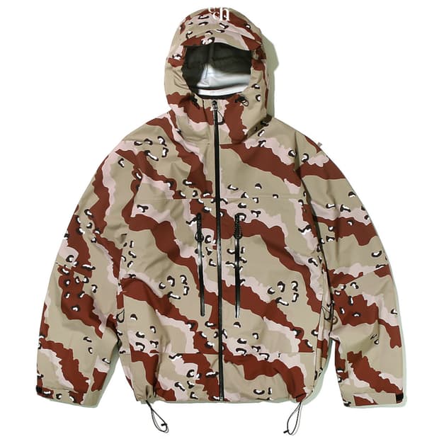 FETCH DESERT CAMO 3LAYER HOODED JACKET