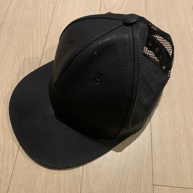 릭오웬스 레더 매쉬캡