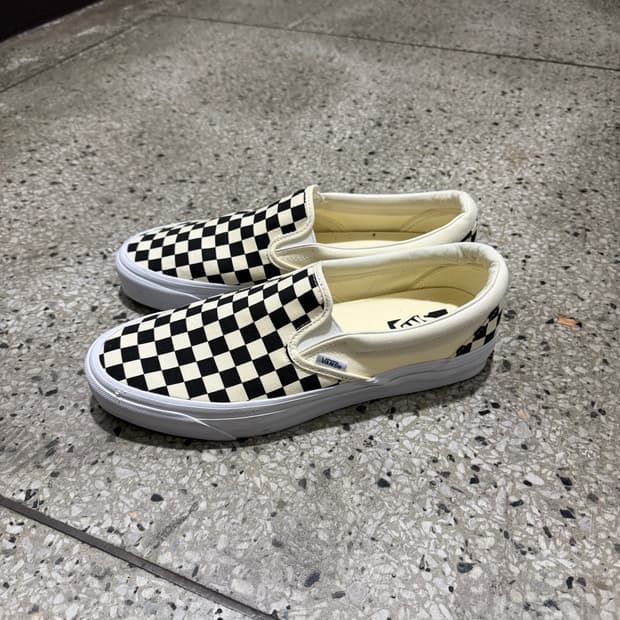 반스 슬립온 리이슈 98 LX 체커보드 블랙