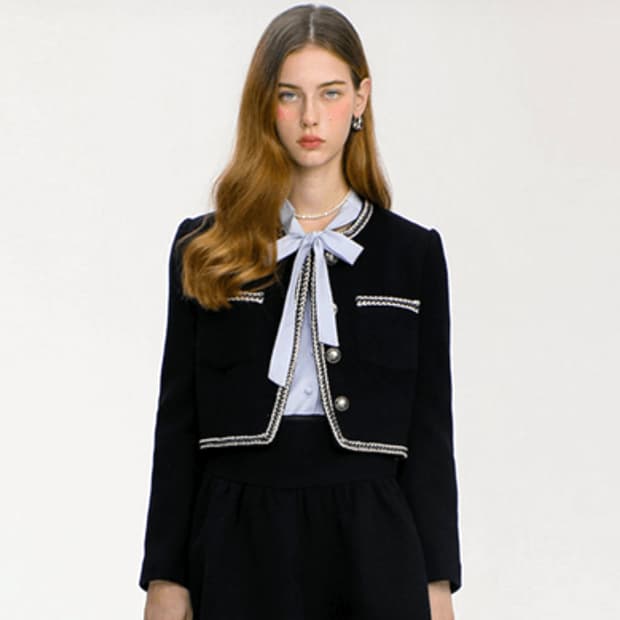 신스덴(Since then) 에일린 트리밍 자켓 66-77 새상품