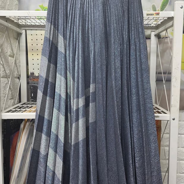 랑방 플리츠 롱스커트 25 펄 주름스커트 WM72