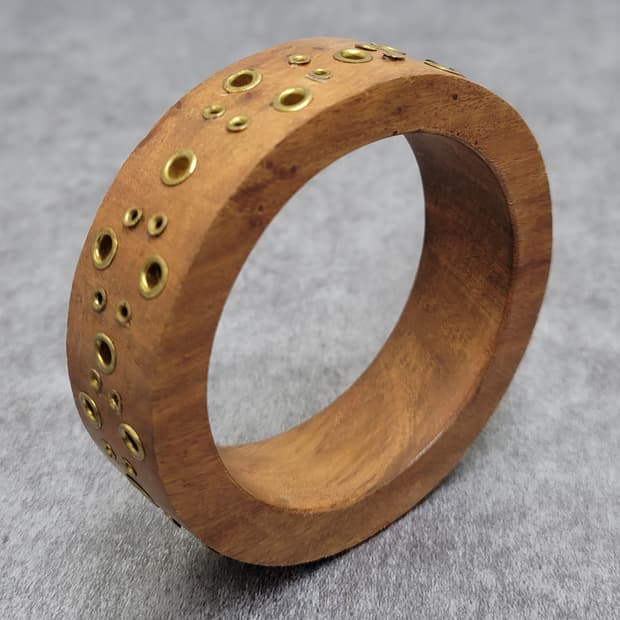 vintage wood bangle