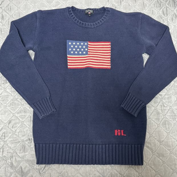 폴로 랄프로렌 성조기 니트