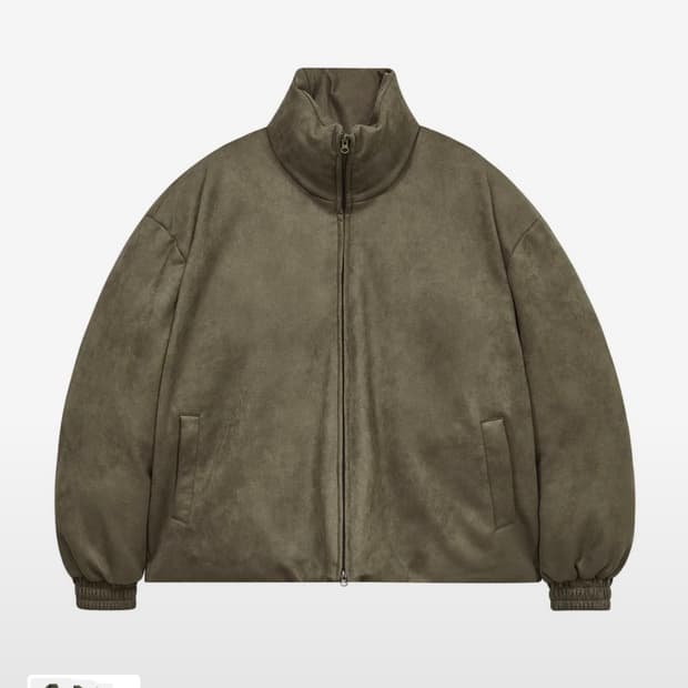 [블프보다 싸다] 87-STAN105 유틸리티 하이넥 스웨이드 패딩 카키