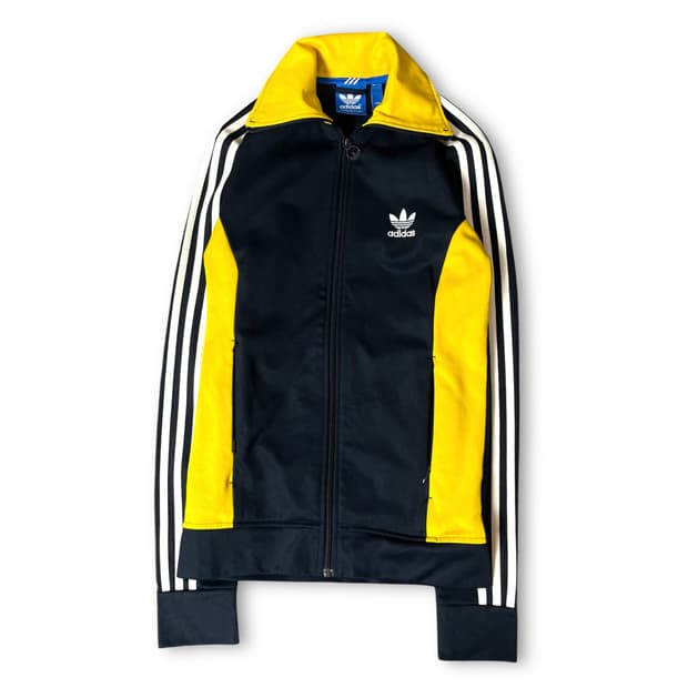 아디다스 유로파 네이비 옐로우 트랙탑 져지 90