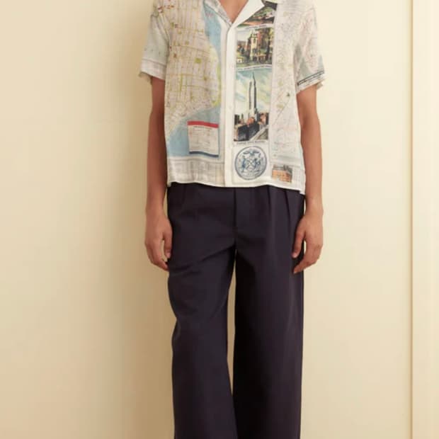 BODE NEW YORK CITY MAP SILK SHIRTS