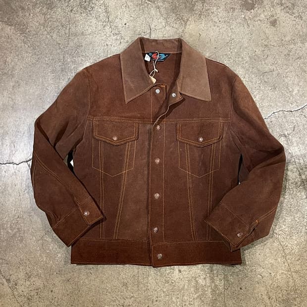 70‘s Trailmaster 스웨이드 레더 자켓 (B5128)