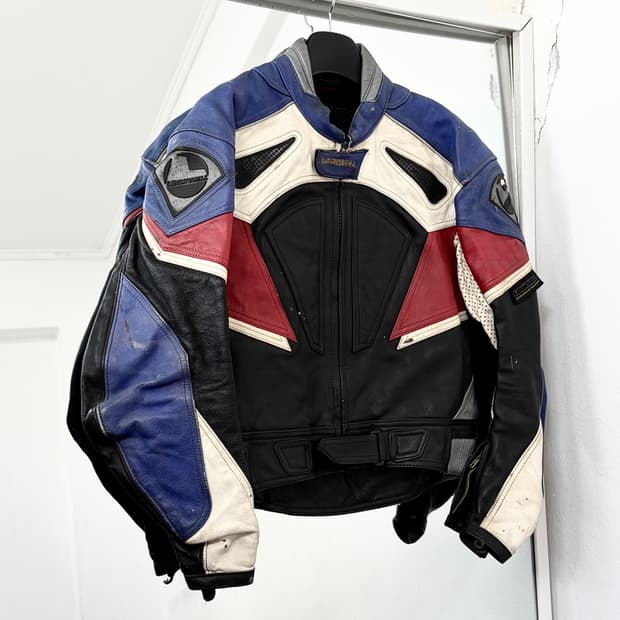 LookWell 소가죽 레이싱 자켓