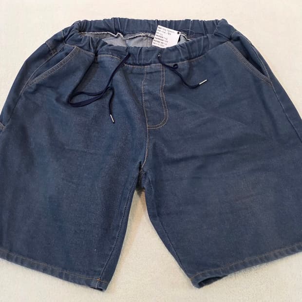 허리 밴딩 청반바지 <빅사이즈>