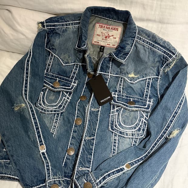 트루릴리전 True Religion stitch Oversized 데님자