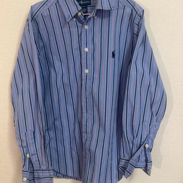 랄프로렌 스트라이프 셔츠 (블루/S)