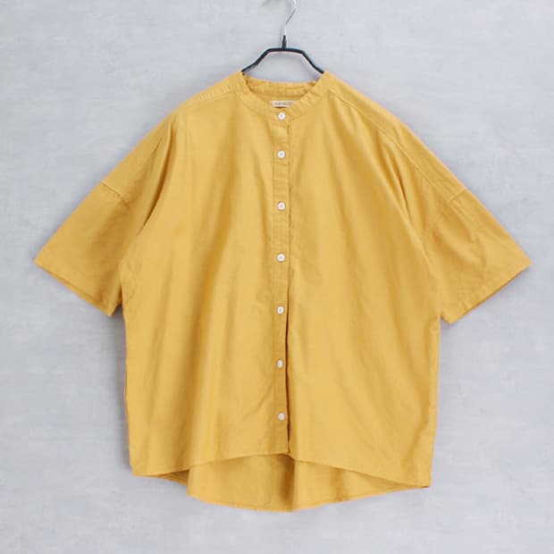 SUN VALLEY _ oversize band collar shirt