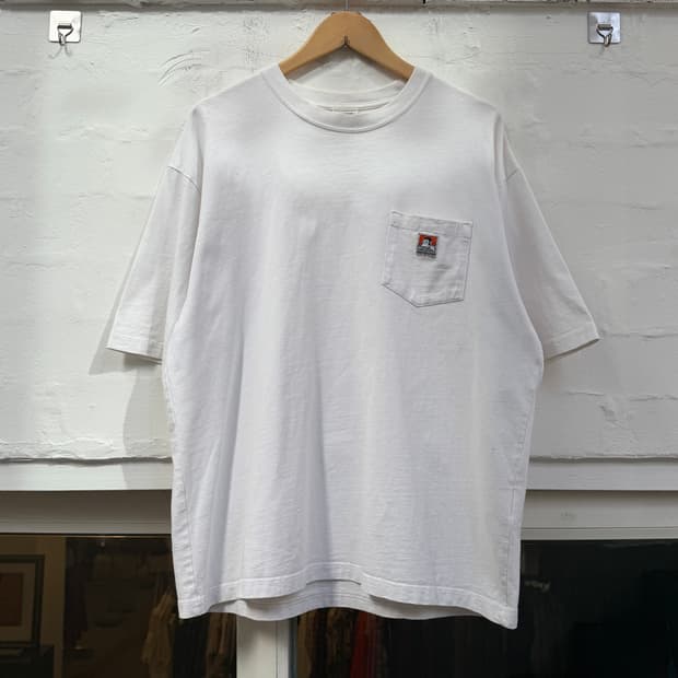 Ben Davis 벤 데이비스 화이트 포켓 반팔티 XL