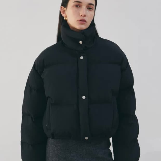 닉앤니콜 하이넥 푸퍼 숏패딩