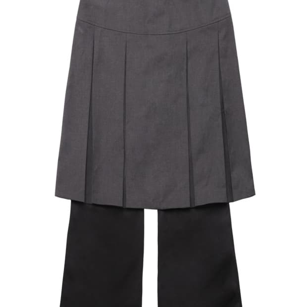 오호스 ojos 플리츠 스커트팬츠 블랙 2사이즈