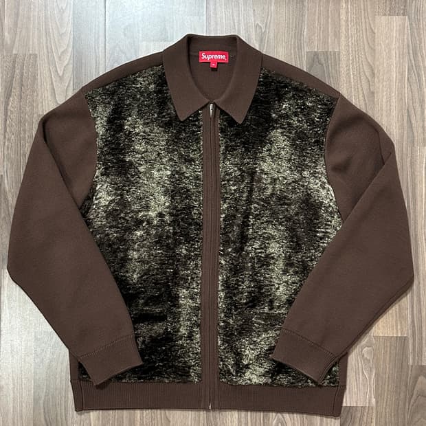 supreme 니트 집업