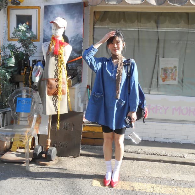 빈티지 데님 원피스