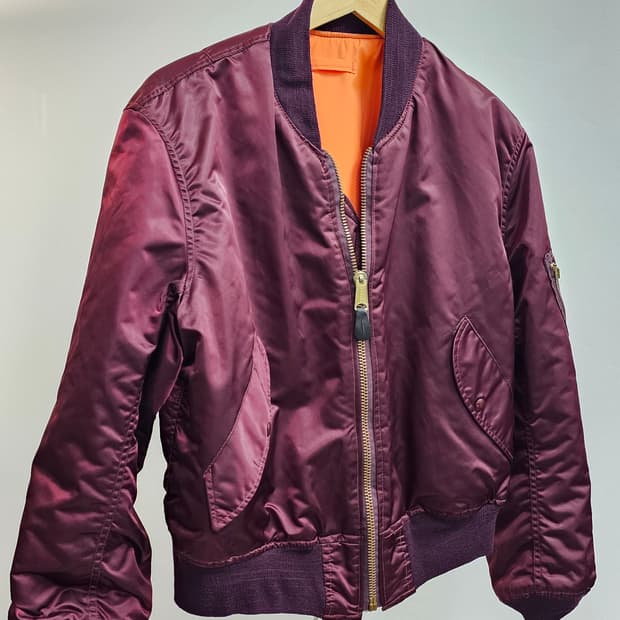 MA-1 빈티지 자켓 와인컬러