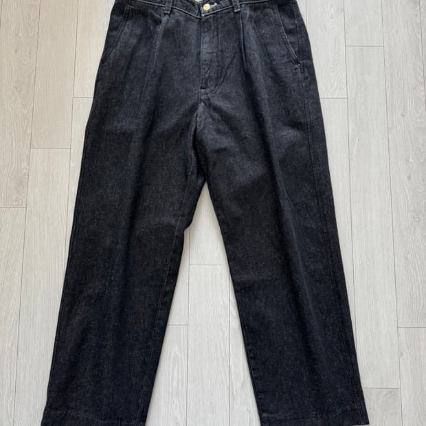 리바이스 재팬 데님 슬랙스 블랙 34