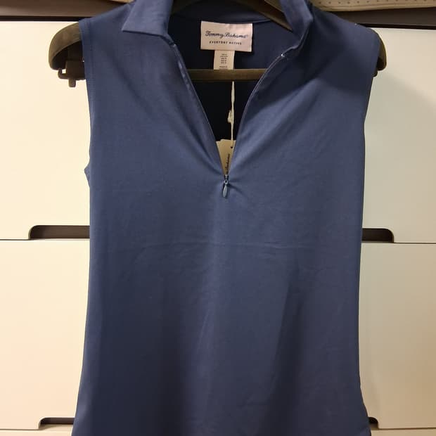 Tommy Bahama 집업 민소매 티셔츠 (S) 새상품